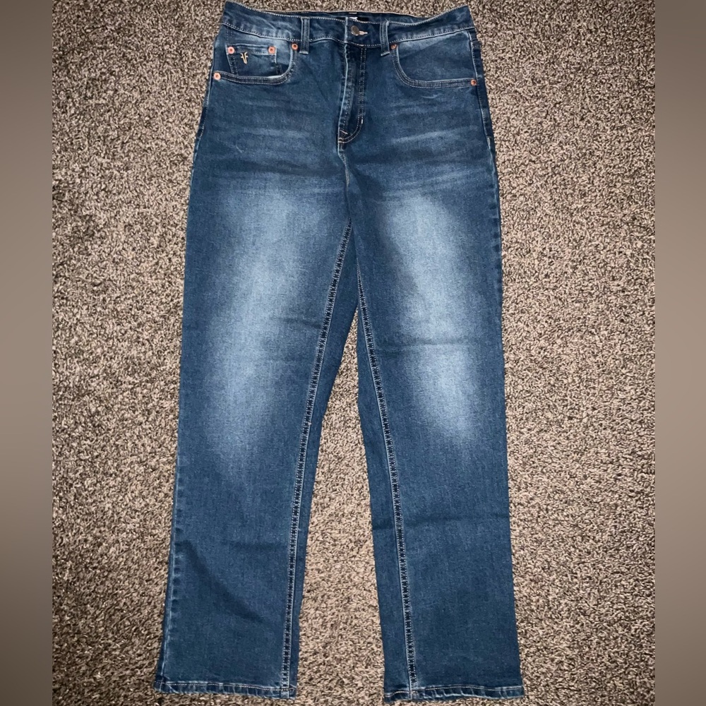 Frye Women's Mid-Blue Ankle Crop Jeans